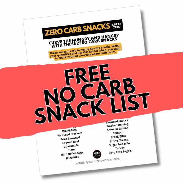 Zero Carb Snacks - 50 Guilt-Free No Carb Foods For Snacking