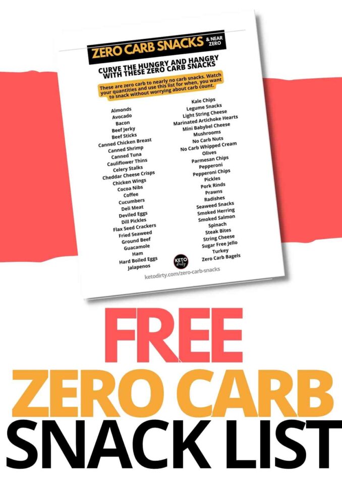 50 Zero Carb Snacks - Guilt-Free No Carb Foods For Snacking